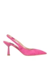 Islo Isabella Lorusso Woman Pumps Fuchsia Size 7 Soft Leather In Pink
