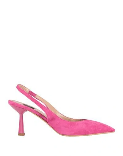 Islo Isabella Lorusso Woman Pumps Fuchsia Size 7 Soft Leather In Pink