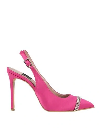 Islo Isabella Lorusso Woman Pumps Fuchsia Size 10 Textile Fibers In Pink