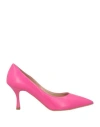 Islo Isabella Lorusso Woman Pumps Fuchsia Size 6 Soft Leather In Pink