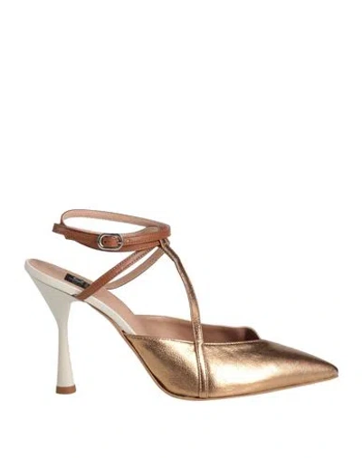 Islo Isabella Lorusso Woman Pumps Gold Size 8 Leather