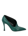 Islo Isabella Lorusso Woman Pumps Green Size 8 Leather