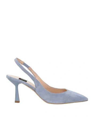 Islo Isabella Lorusso Woman Pumps Light Blue Size 10 Soft Leather