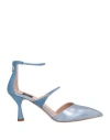 Islo Isabella Lorusso Woman Pumps Light Blue Size 6 Soft Leather In Blue