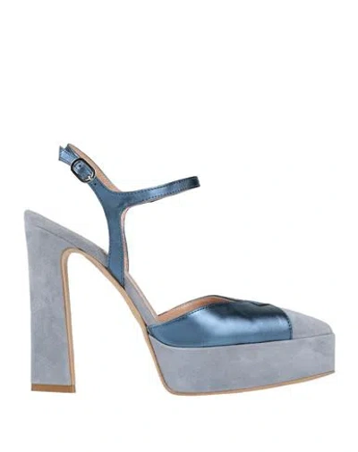 Islo Isabella Lorusso Woman Pumps Light Blue Size 8 Leather
