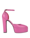 Islo Isabella Lorusso Woman Pumps Fuchsia Size 8 Soft Leather In Purple