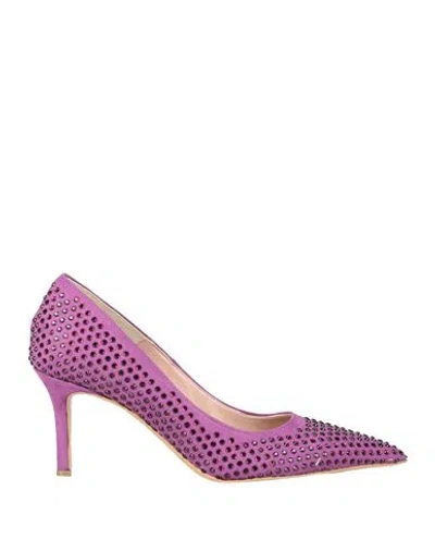 Islo Isabella Lorusso Woman Pumps Mauve Size 11 Textile Fibers In Purple
