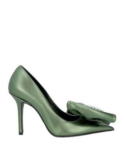 Islo Isabella Lorusso Woman Pumps Military Green Size 6 Textile Fibers