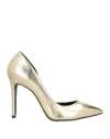 Islo Isabella Lorusso Woman Pumps Platinum Size 8 Soft Leather In Grey