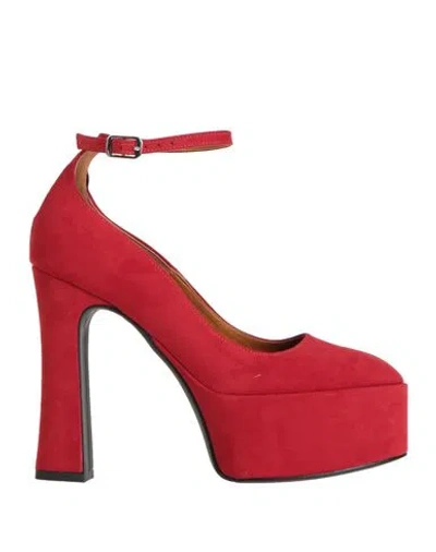 Islo Isabella Lorusso Woman Pumps Red Size 7 Textile Fibers
