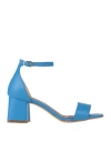 Islo Isabella Lorusso Woman Sandals Azure Size 8 Textile Fibers In Blue