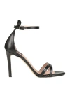 Islo Isabella Lorusso Woman Sandals Black Size 6 Textile Fibers In Black