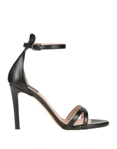 Islo Isabella Lorusso Woman Sandals Black Size 6 Textile Fibers