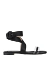 Islo Isabella Lorusso Woman Sandals Black Size 6 Vegetable Fiber In Black