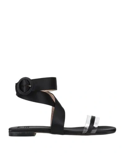 Islo Isabella Lorusso Woman Sandals Black Size 6 Vegetable Fiber