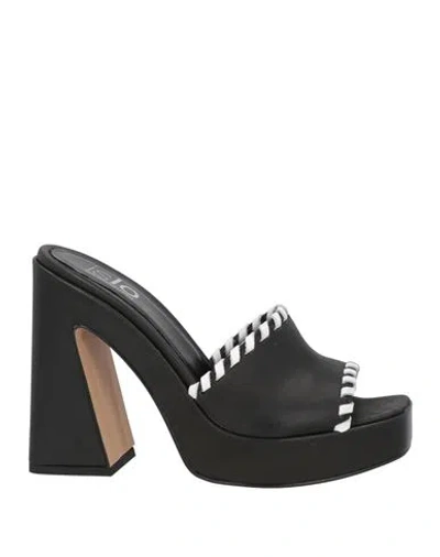 Islo Isabella Lorusso Woman Sandals Black Size 5 Soft Leather