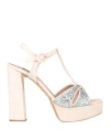 Islo Isabella Lorusso Woman Sandals Blush Size 9 Textile Fibers In Pink