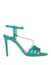 Islo Isabella Lorusso Woman Sandals Emerald Green Size 11 Textile Fibers In Green