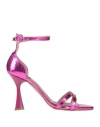 Islo Isabella Lorusso Woman Sandals Fuchsia Size 11 Textile Fibers In Pink