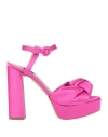 Islo Isabella Lorusso Woman Sandals Fuchsia Size 8 Textile Fibers In Pink