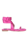 Islo Isabella Lorusso Woman Sandals Fuchsia Size 7 Textile Fibers, Pvc - Polyvinyl Chloride In Pink