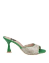 Islo Isabella Lorusso Woman Sandals Green Size 11 Textile Fibers In Green