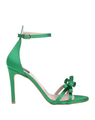 Islo Isabella Lorusso Woman Sandals Green Size 6 Textile Fibers