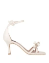 Islo Isabella Lorusso Woman Sandals Ivory Size 8 Textile Fibers In White