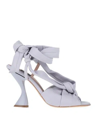 Islo Isabella Lorusso Woman Sandals Lilac Size 5 Leather In Purple