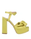 Islo Isabella Lorusso Woman Sandals Lime Green Size 5 Textile Fibers In Green
