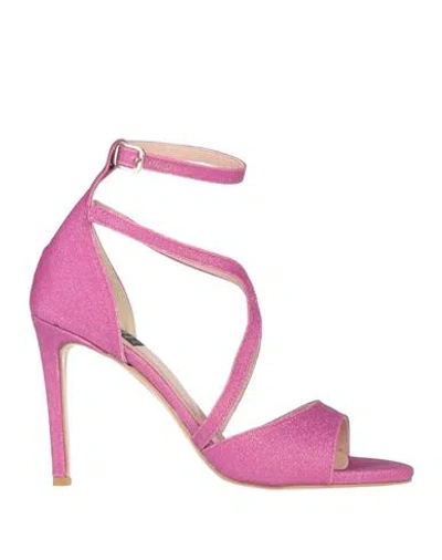 Islo Isabella Lorusso Woman Sandals Mauve Size 11 Textile Fibers In Purple