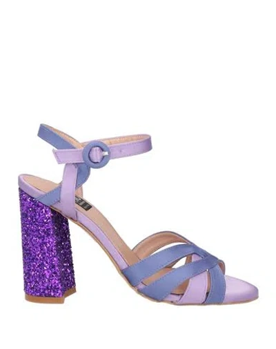 Islo Isabella Lorusso Woman Sandals Light Purple Size 11 Textile Fibers