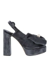 Islo Isabella Lorusso Woman Sandals Midnight Blue Size 7 Textile Fibers