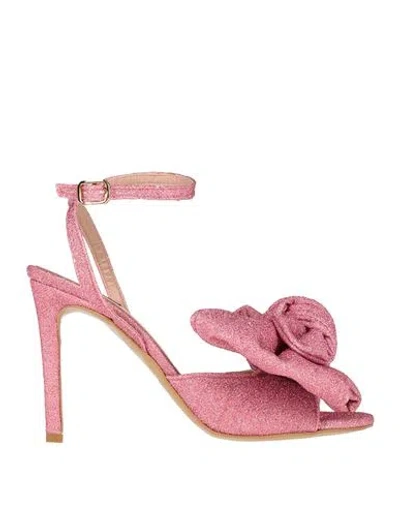Islo Isabella Lorusso Woman Sandals Pink Size 6 Textile Fibers