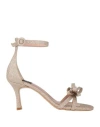 Islo Isabella Lorusso Woman Sandals Platinum Size 8 Textile Fibers In Grey