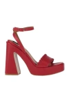 Islo Isabella Lorusso Woman Sandals Red Size 8 Soft Leather In Red