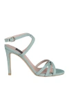 Islo Isabella Lorusso Woman Sandals Sage Green Size 8 Textile Fibers