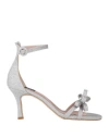 Islo Isabella Lorusso Woman Sandals Silver Size 11 Textile Fibers