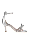 Islo Isabella Lorusso Woman Sandals Silver Size 8 Textile Fibers In Silver