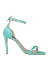 Islo Isabella Lorusso Woman Sandals Turquoise Size 8 Textile Fibers, Plastic In Blue