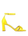 Islo Isabella Lorusso Woman Sandals Yellow Size 11 Textile Fibers