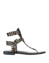 Islo Isabella Lorusso Toe Strap Sandals In Black