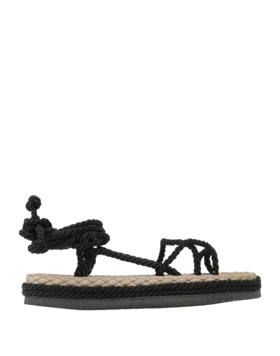 Islo Isabella Lorusso Toe Strap Sandals In Black