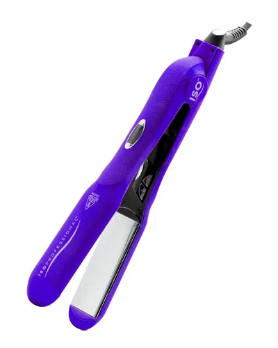 Iso Beauty Unisex Digital Infrared Technology 1.5 Titanium-plated Flat Iron - Gold Collection In Purple