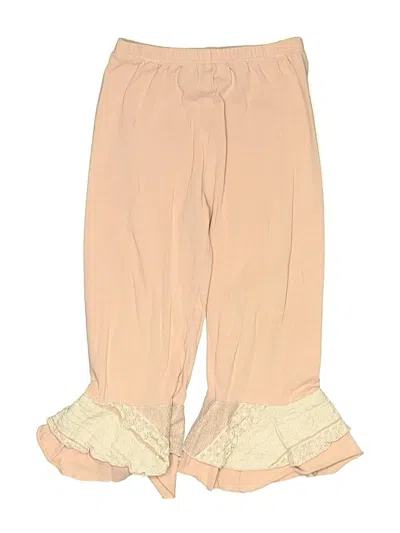 Pre-owned Isobella & Chloe Kids' Casual Pants In Tan