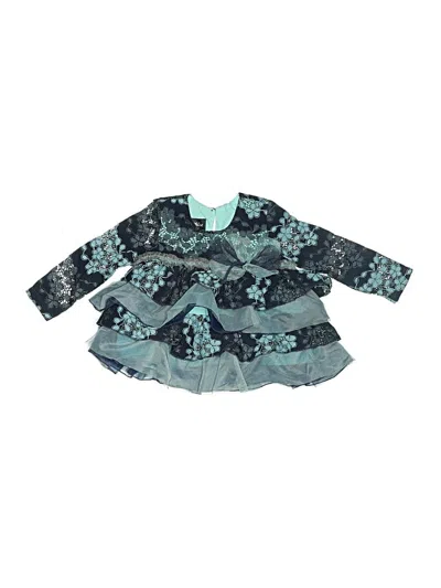 Pre-owned Isobella & Chloe Kids' Dress In Teal