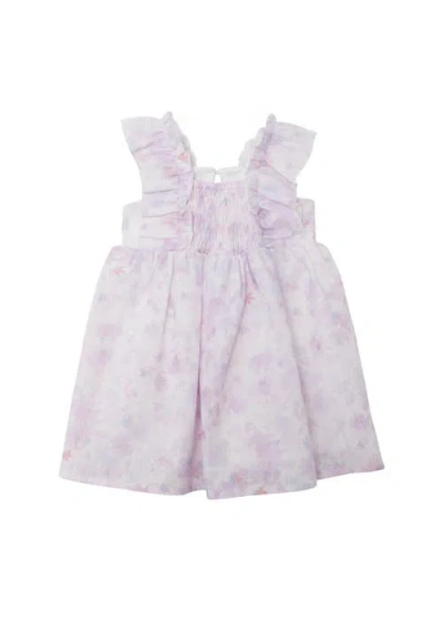 Isobella & Chloe Lilac Dreams Baby Toddler Ruffles Dress In Multi