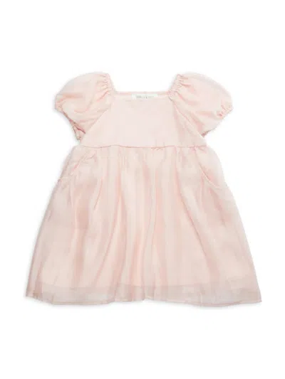 Isobella & Chloe Kids' Isobella And Chloe Little Girl's Taylor Squareneck Dress In Pink