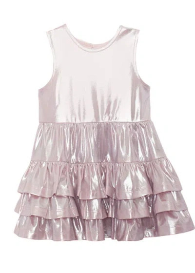 Isobella & Chloe Babies'  Shimmery Shim-shim Sleeveless Dress In Pink