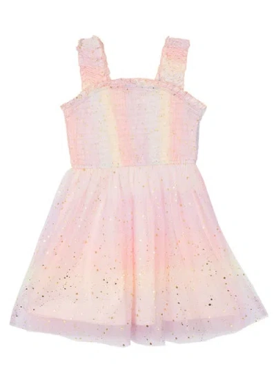 Isobella & Chloe Babies'  Sprinkles Ruffled Dress In Pink